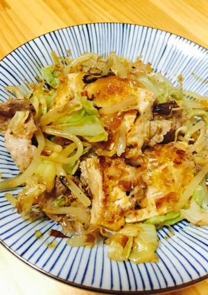 キャベツと豆腐の炒め物-レシピのメイン写真