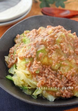 キャベツ大量消費！キャベツのそぼろあん-レシピのメイン写真