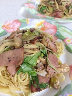 きのこでかさまし!バター風味の和風パスタ-レシピのメイン写真
