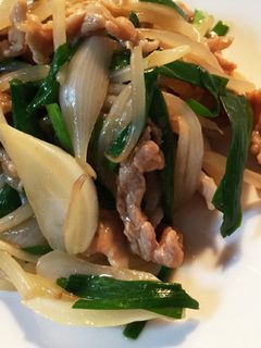 新玉ねぎ入り♪豚ニラもやしの醤油炒め-レシピのメイン写真