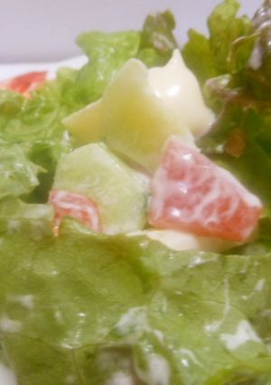 リンゴと胡瓜のサラダ　超簡単-レシピのメイン写真