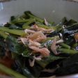 小松菜と干し小エビの煮びたし