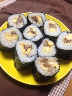 夜食に☆豚マヨの巻き寿司-レシピのメイン写真