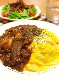 ふわふわたまごのオムカレーライス-レシピのメイン写真