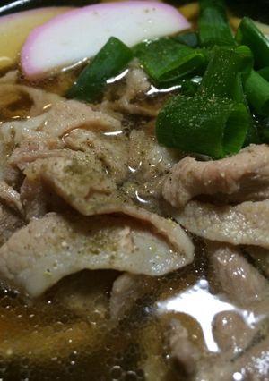 和風出汁肉うどん 化調料なしでステキ♪-レシピのメイン写真