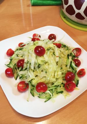 レンジで超簡単！キャベツの細切りサラダ-レシピのメイン写真