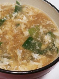 とろ~り♪チンゲン菜の卵スープ-レシピのメイン写真