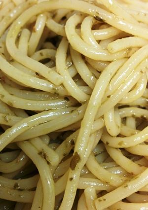 鶏油風呂のジェノベーゼ-レシピのメイン写真