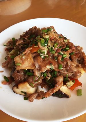 超簡単！ズボラ飯 豚肉のみょうがソース-レシピのメイン写真