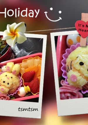 キャラ弁 ツムツム うさティガー-レシピのメイン写真