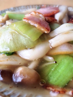 ちんげん菜とベーコンのあんかけ-レシピのメイン写真