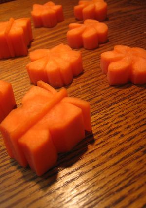 にんじん蝶々(飾り切り)-レシピのメイン写真