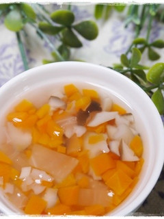 離乳食後期 にんじん大根しめじのお味噌汁-レシピのメイン写真