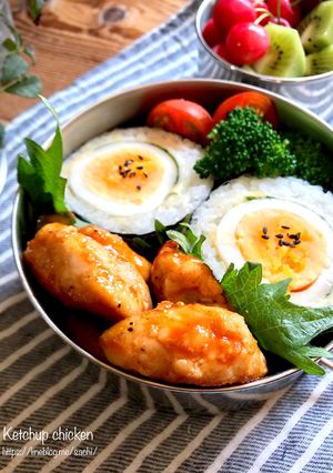 お弁当に！甘辛ケチャップチキン-レシピのメイン写真