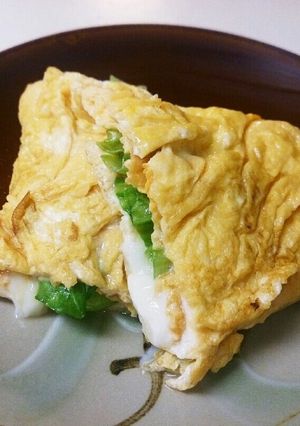 ☆超簡単シャキシャキレタスのオムレット☆-レシピのメイン写真