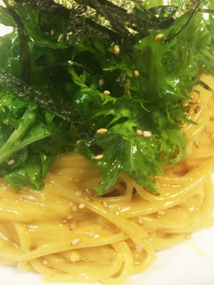 わさび菜と卵のパスタ-レシピのメイン写真