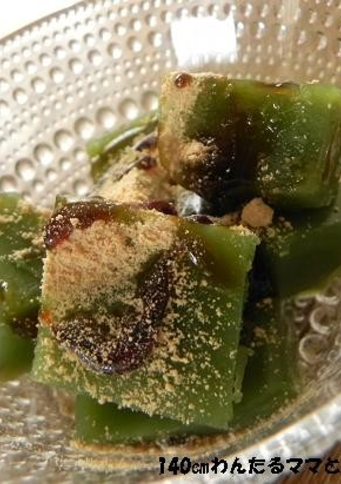 材料4つで簡単★もちもち抹茶わらび餅-レシピのメイン写真