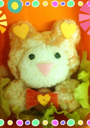 簡単キャラ弁♥プリパラ♥くま のおにぎり-レシピのメイン写真