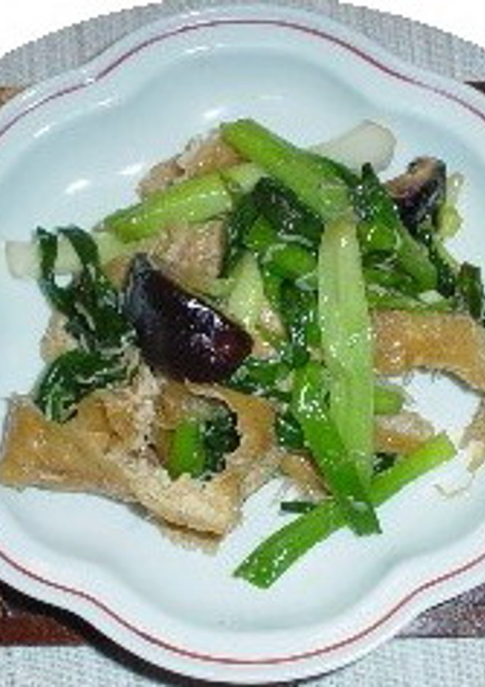 わけぎと油揚げの炒め煮-レシピのメイン写真