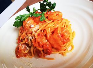 激ウマ！プリッと海老トマトクリームパスタ-レシピのメイン写真