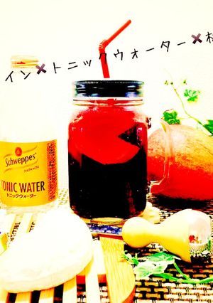 赤ワイン×りんご×トニックウオーター-レシピのメイン写真