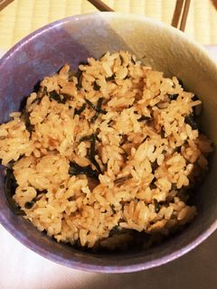 塩昆布とシーチキンの炊き込み御飯-レシピのメイン写真