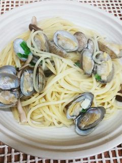 あっさりパスタ!あさりの酒蒸しアレンジ-レシピのメイン写真
