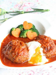 【母の日】煮込みハンバーグ-レシピのメイン写真