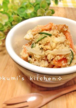 きな粉マヨの野菜たっぷりポテトサラダ❀-レシピのメイン写真