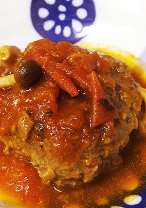 ☆絶品☆ハンバーグのトマトソース♪-レシピのメイン写真