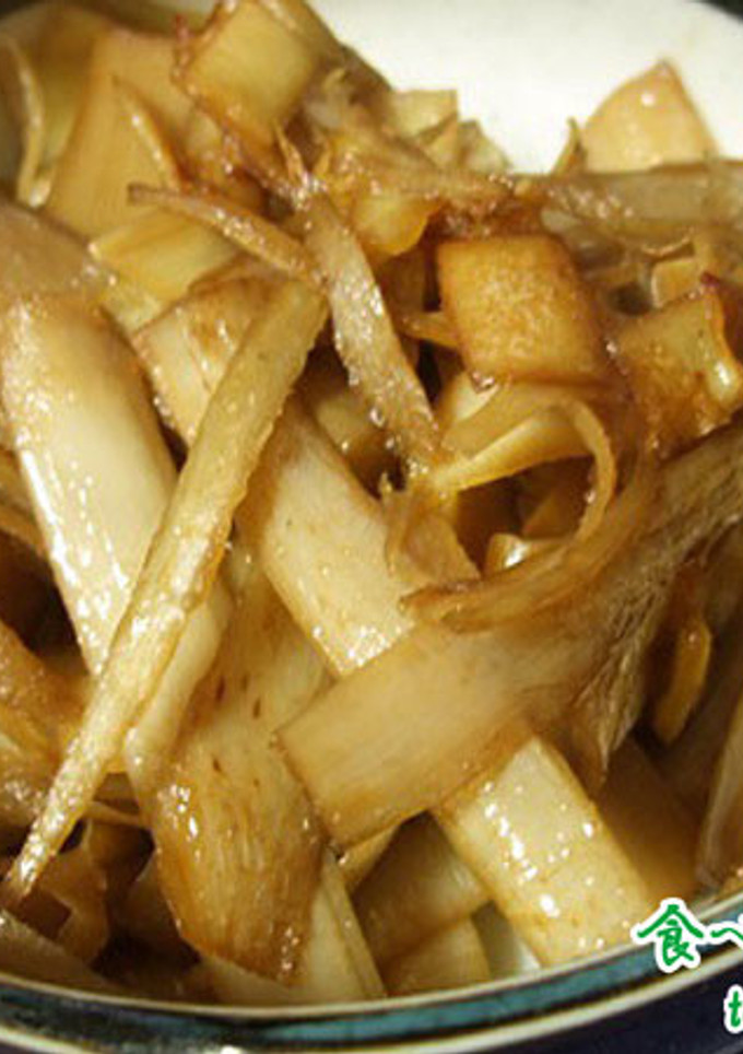筍の皮も食べるきんぴら|たけのこレシピ-レシピのメイン写真