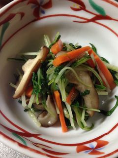 水菜と椎茸の煮浸し-レシピのメイン写真