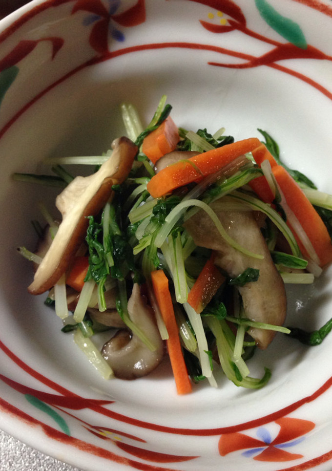 水菜と椎茸の煮浸し-レシピのメイン写真