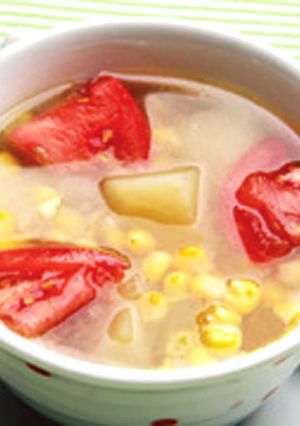 梅こんぶ茶の夏野菜たっぷりスープ-レシピのメイン写真