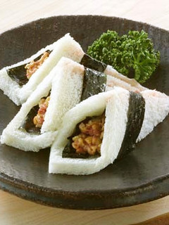 納豆の梅がつおサンド-レシピのメイン写真