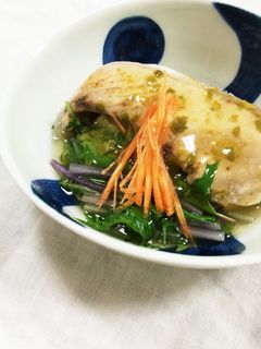 ぶりの蒸し物 柚子胡椒あん-レシピのメイン写真