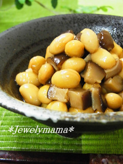 娘に伝えたい*大豆と椎茸の煮物*-レシピのメイン写真