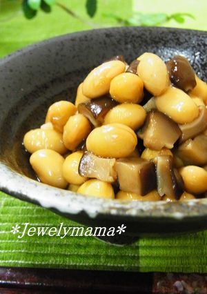 娘に伝えたい＊大豆と椎茸の煮物＊-レシピのメイン写真