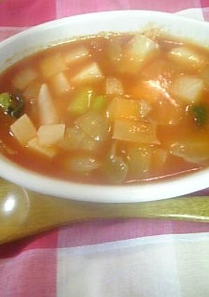 料理に使えるんだ！野菜ジュースのスープ-レシピのメイン写真