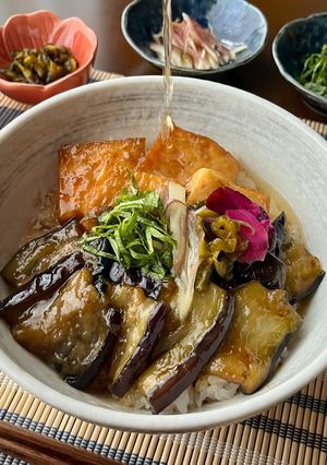 ひつまぶし風！なすと厚揚げの蒲焼き丼-レシピのメイン写真