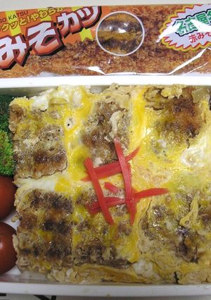 駄菓子で♪カツ丼弁当-レシピのメイン写真