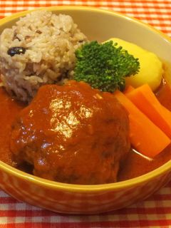 あっさり煮込みハンバーグ-レシピのメイン写真