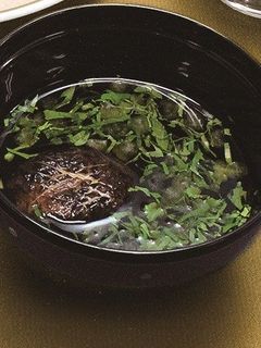 焼き椎茸と大根の葉のスープ-レシピのメイン写真