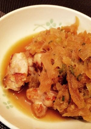 ＊〜鶏モモ肉の玉ねぎと大根おろし添え〜＊-レシピのメイン写真