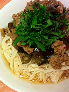 挽肉と茄子のピリ辛素麺-レシピのメイン写真