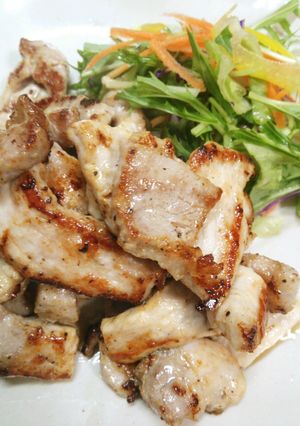 簡単☆ひとくち豚ロース厚切りのマヨ焼き-レシピのメイン写真