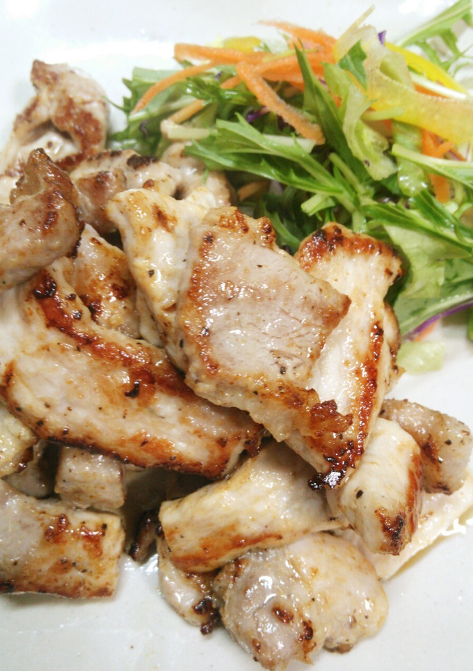 簡単☆ひとくち豚ロース厚切りのマヨ焼き-レシピのメイン写真