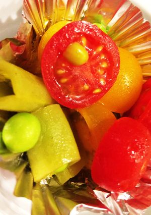 カラートマトとスナップえんどうのサラダ-レシピのメイン写真