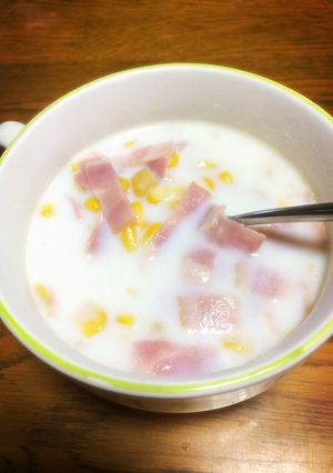 超カンタン！ ベーコンとコーンのスープ-レシピのメイン写真