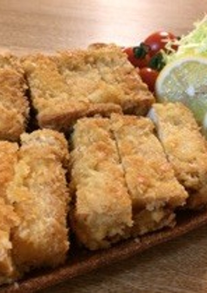 節約♪豚カツみたいな厚揚げの挟み揚げ♪-レシピのメイン写真